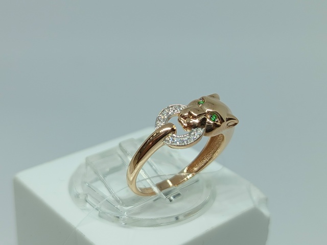 КОЛЬЦО С КАМНЯМИ (Au 585)