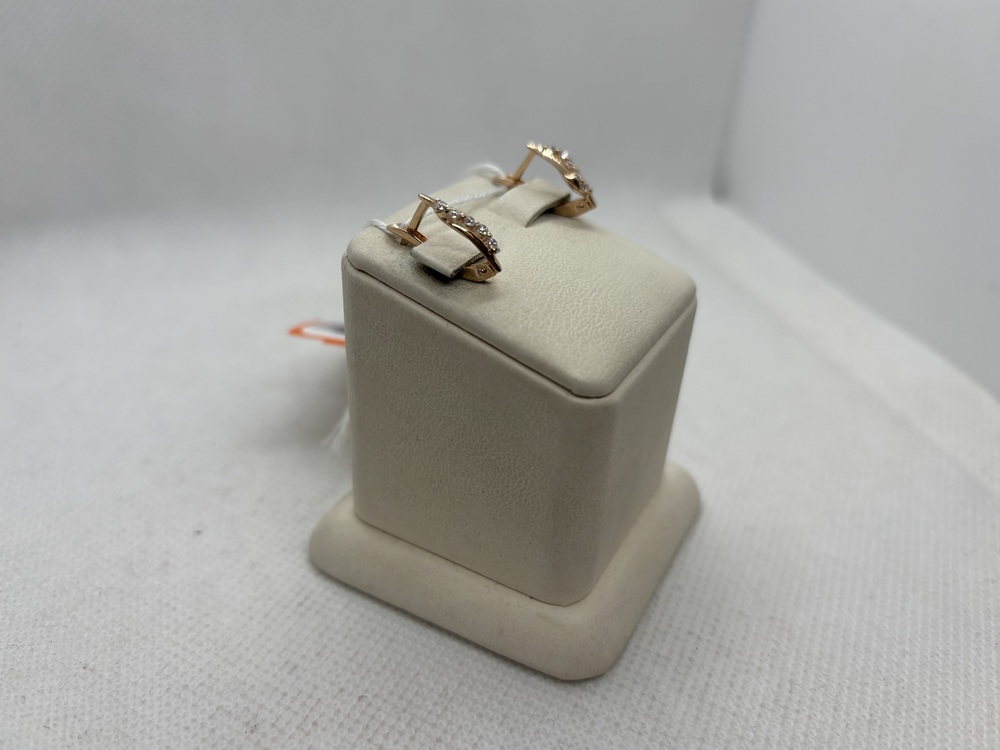 СКМИ585 СЕРЬГИ С КАМНЯМИ (Au 585)