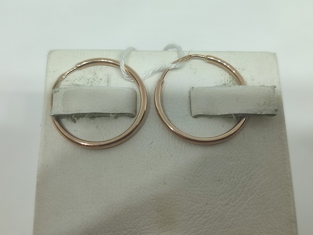 СКОН585 СЕРЬГИ КОНГО (Au 585)