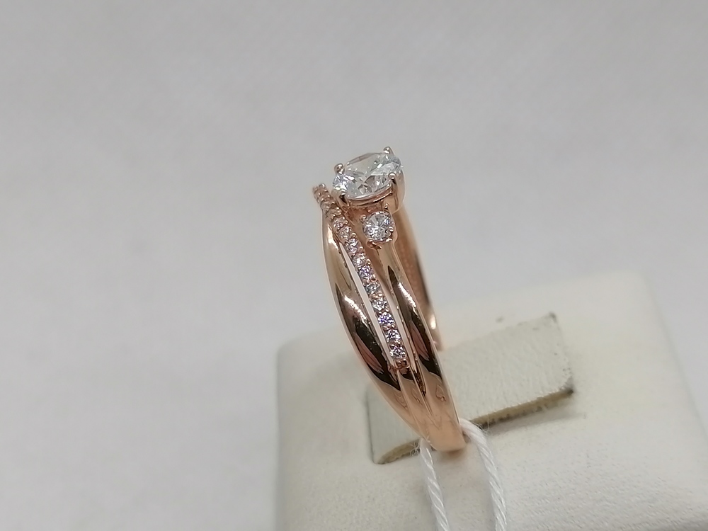 КОЛКМИ585 КОЛЬЦО С КАМНЯМИ (Au 585)