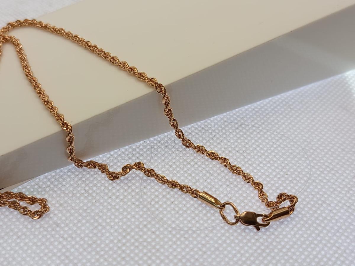 ЦЕПЬ ПУСТОТЕЛАЯ Веревка (Au 585)