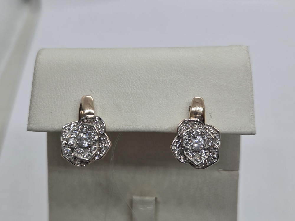 СЕРЬГИ С КАМНЯМИ (Au 585)