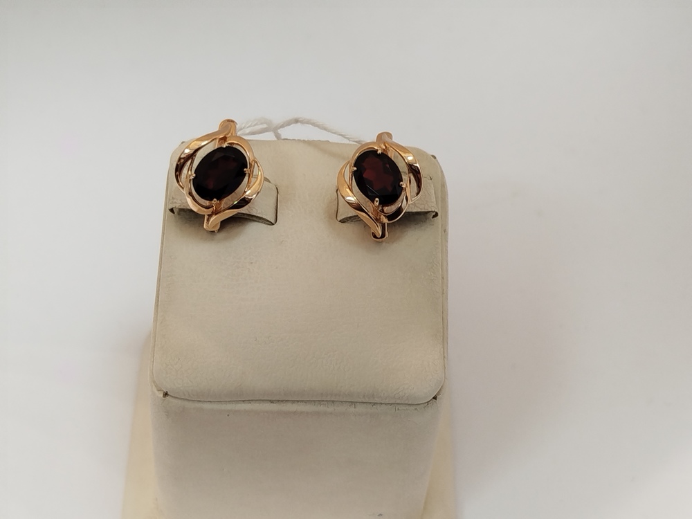 СЕРЬГИ С КАМНЕМ (Au 585)