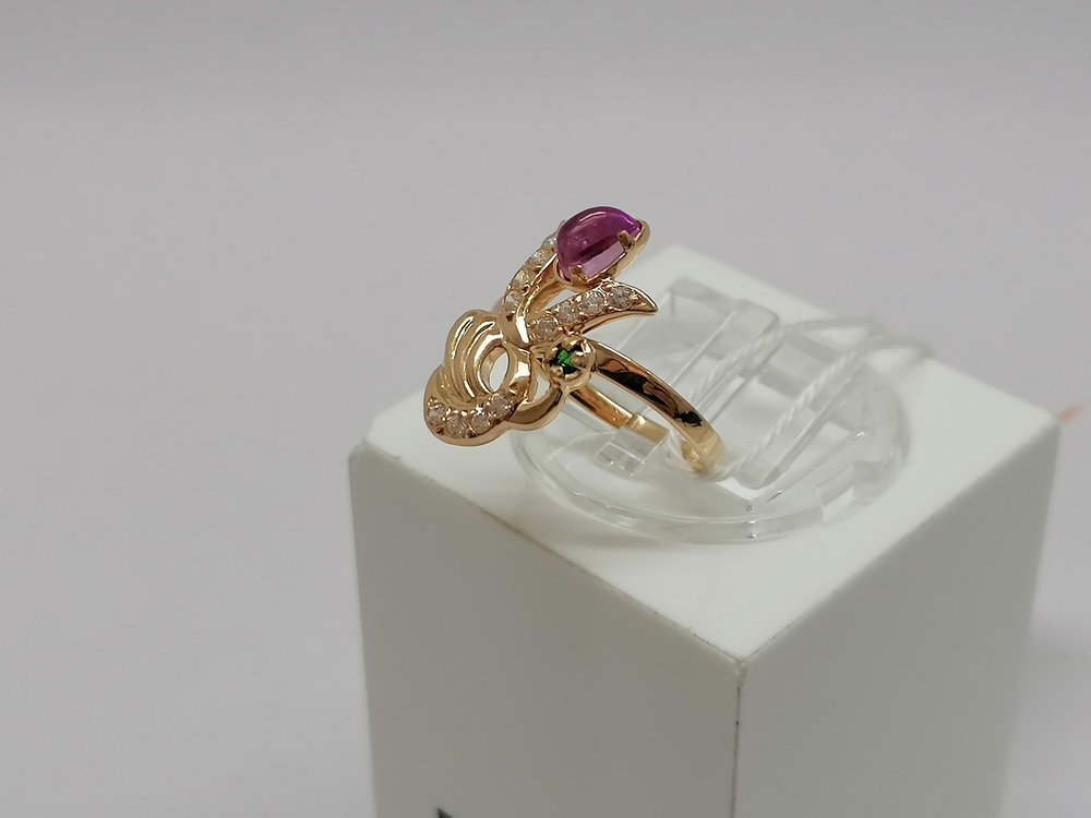 КОЛКМИ585 КОЛЬЦО С КАМНЯМИ (Au 585)