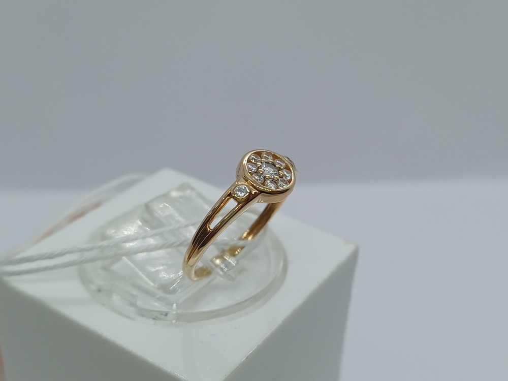КОЛКМИ585 КОЛЬЦО С КАМНЯМИ (Au 585)