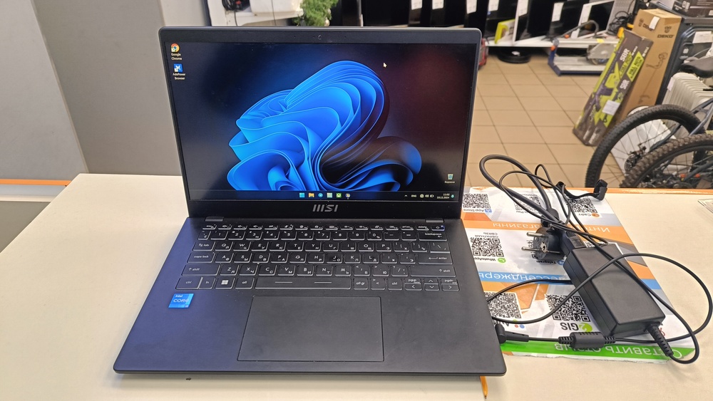 Ноутбук MSI Modern 14; Core i3-1215U, Intel UHD Graphics, 8 Гб, 250 Гб, Нет