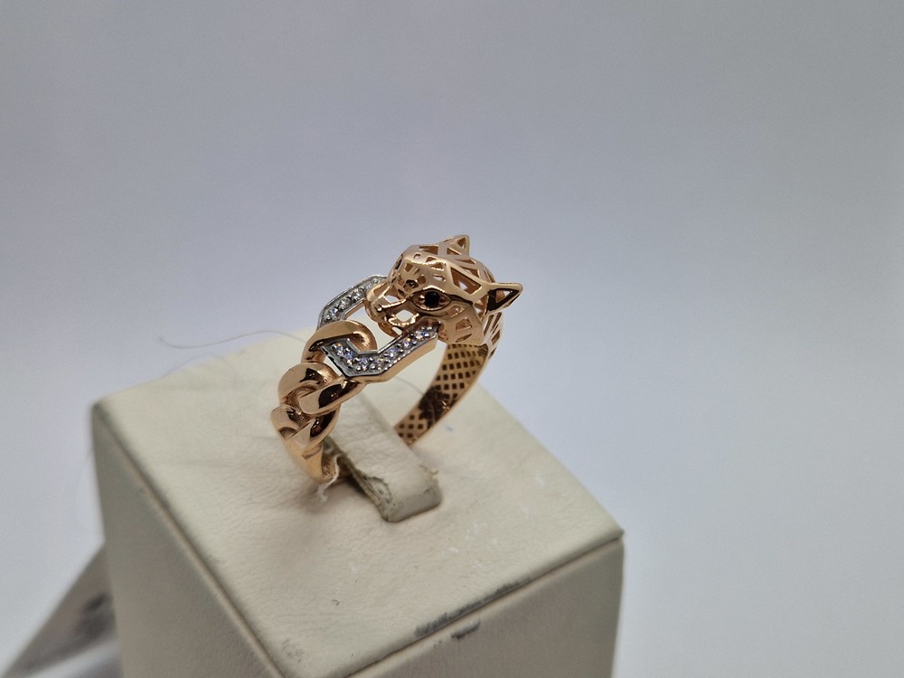 КОЛЬЦО С КАМНЯМИ (Au 585)