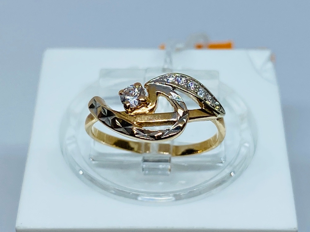 КОЛКМИ585 КОЛЬЦО С КАМНЯМИ (Au 585)