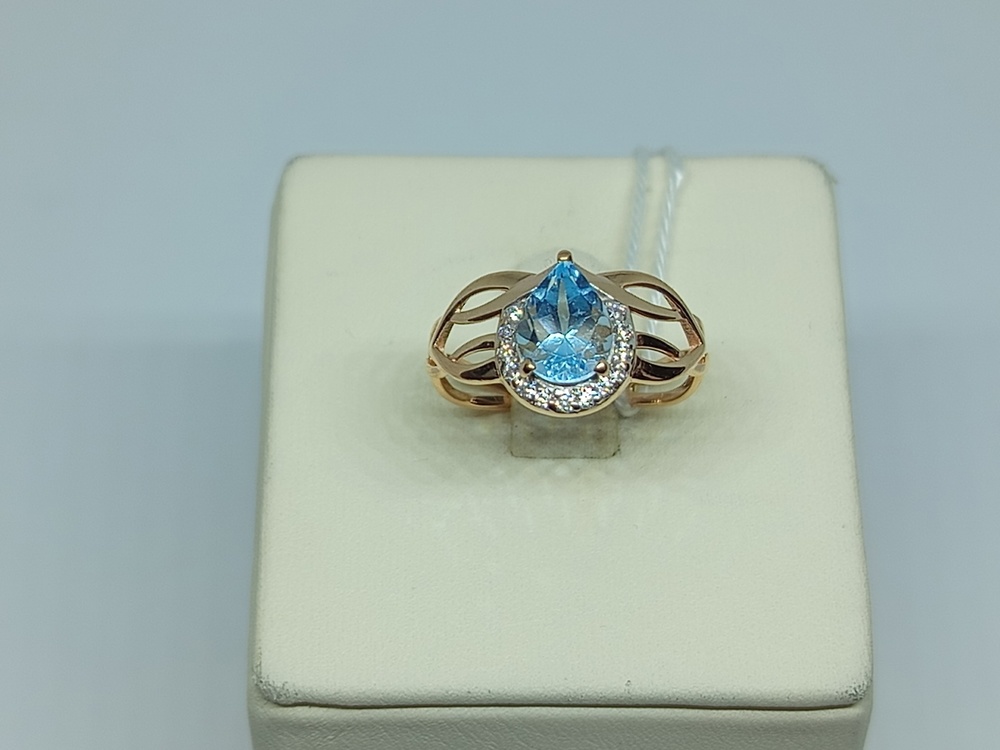 КОЛЬЦО С КАМНЯМИ (Au 585)