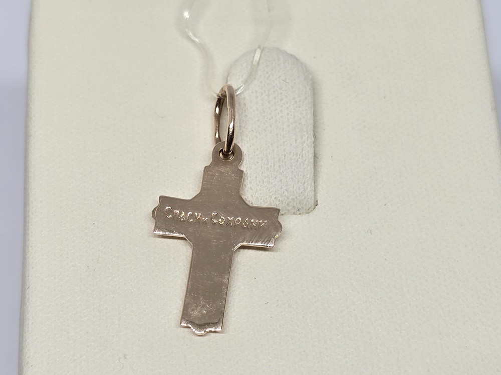 20-0153 ПОДВЕСКА КРЕСТ без камня (Au 585)