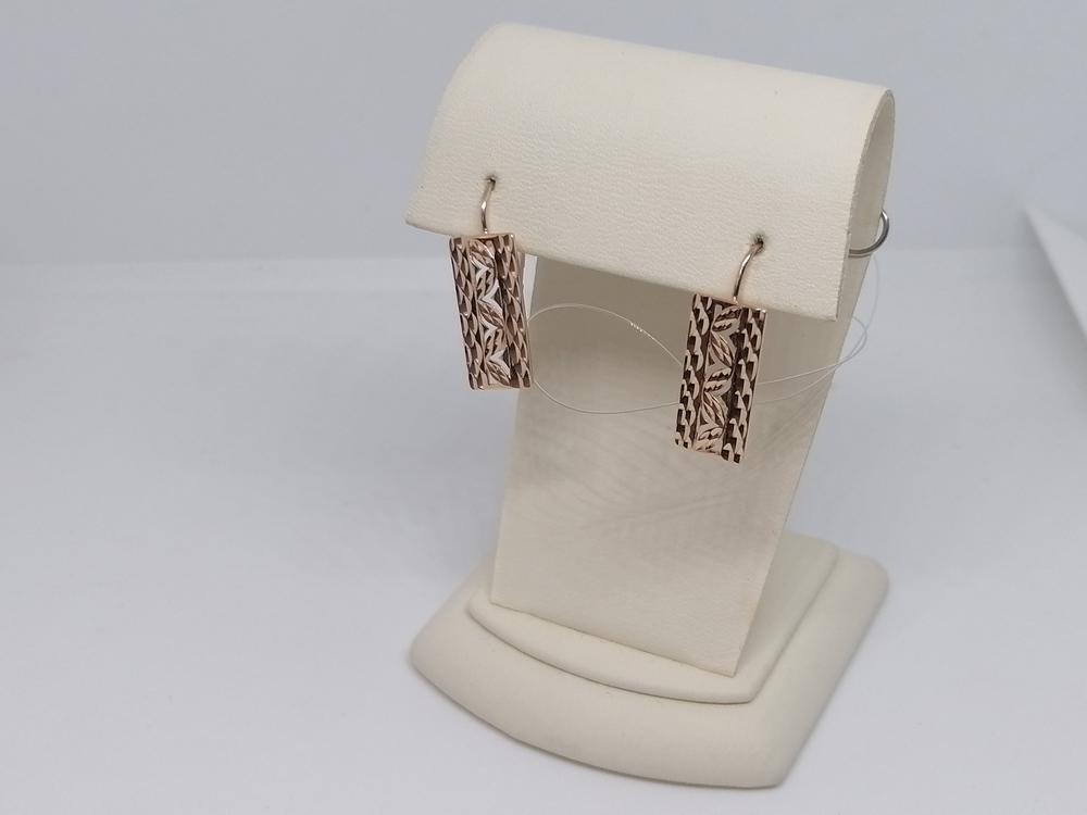 СЕРЬГИ ПЕТЕЛЬКА без камня (Au 585)