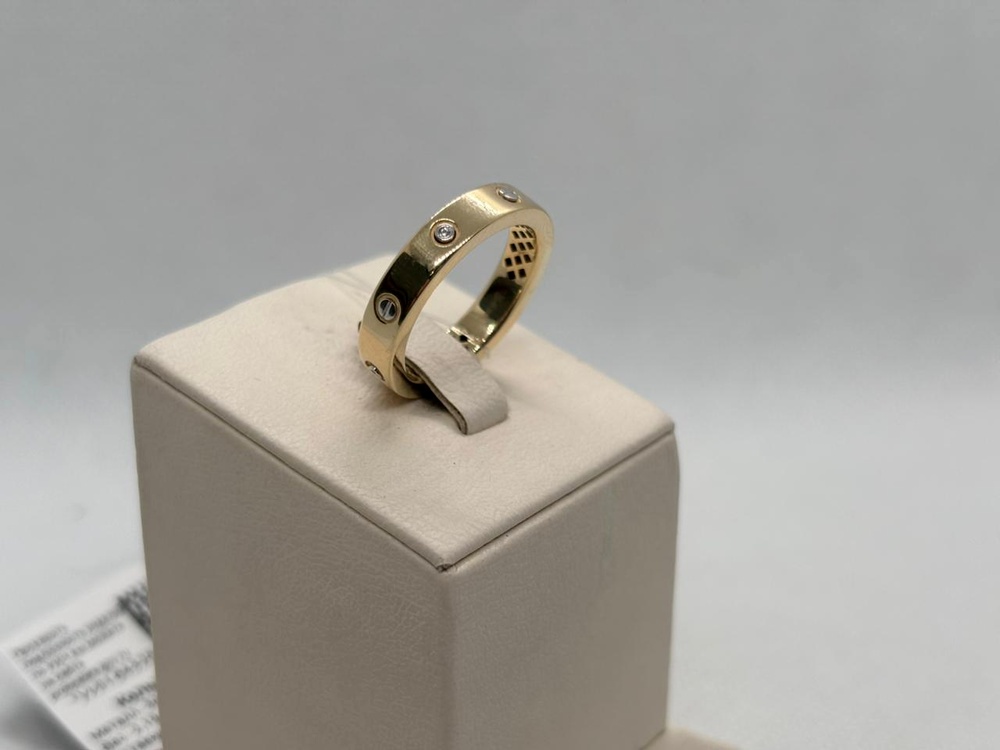 КОЛЬЦО С КАМНЯМИ (Au 585)