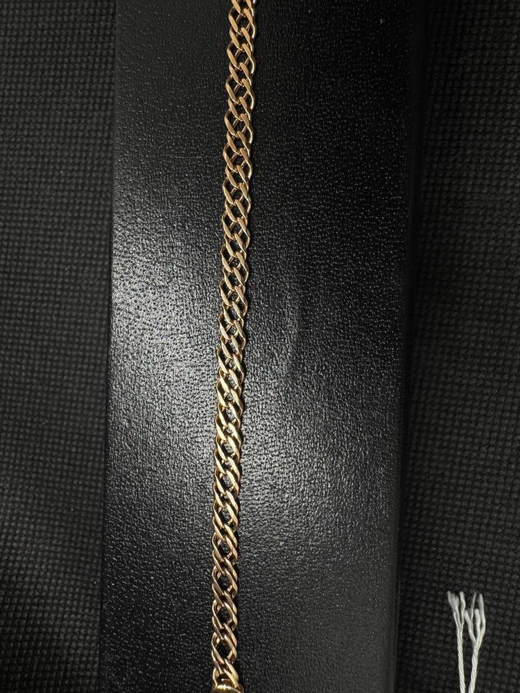 БРАСЛЕТ ПОЛНОВЕСНЫЙ Ромб двойной Au 585