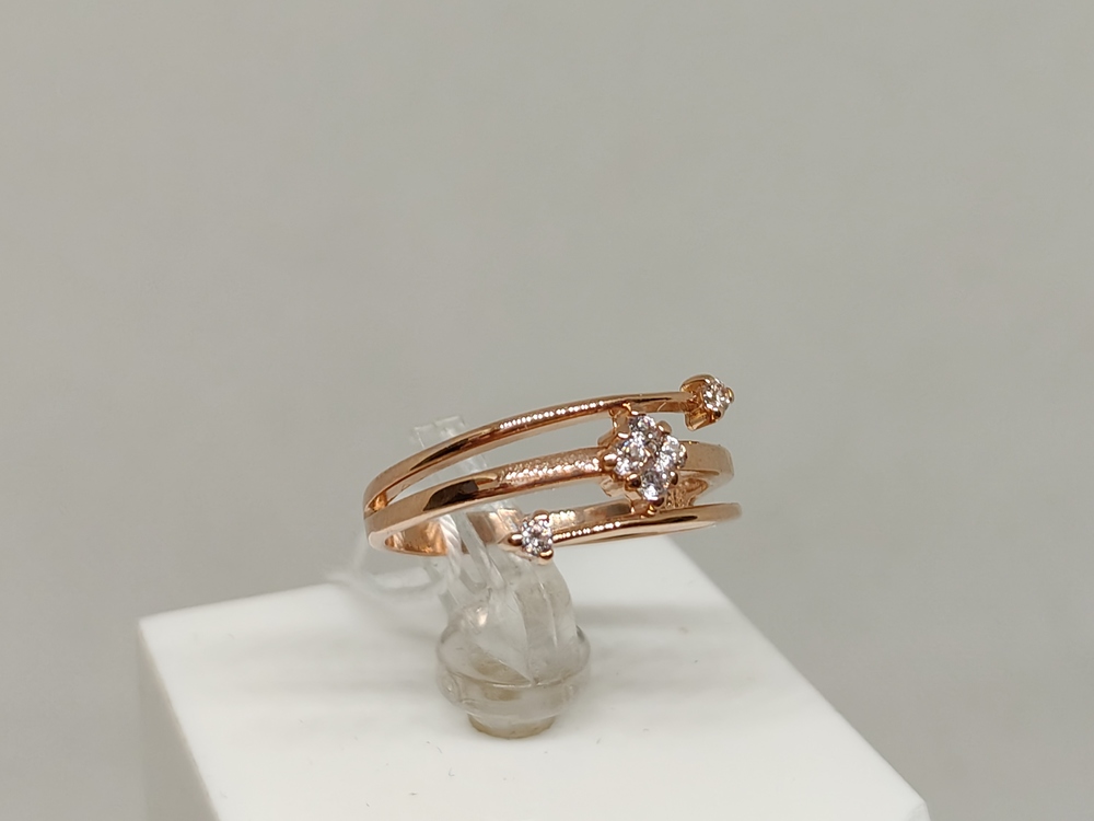 КОЛЬЦО С КАМНЯМИ (Au 585)