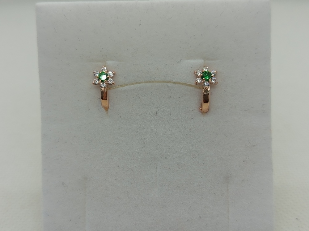 СКМИ585 СЕРЬГИ С КАМНЯМИ (Au 585)