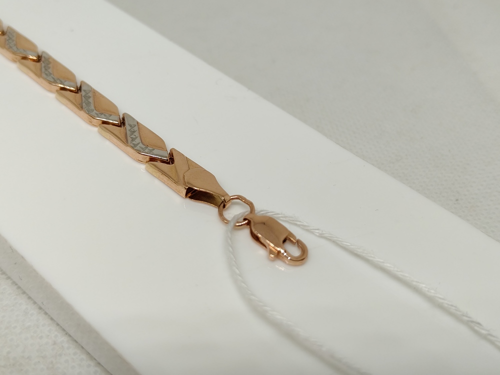 БРАСЛЕТ ПУСТОТЕЛЫЙ Фантазия Au 585