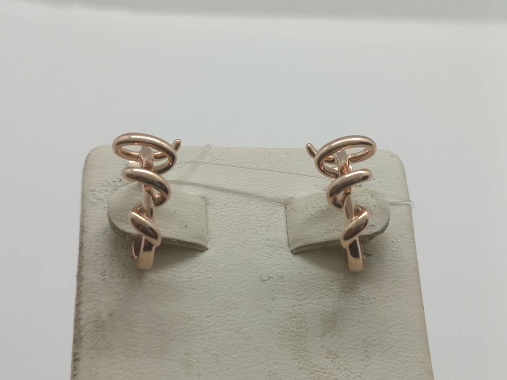 СЕРЬГИ БЕЗ КАМНЯ (Au 585)