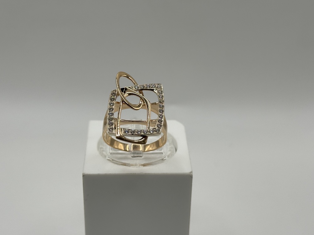 КОЛКМИ585 КОЛЬЦО С КАМНЯМИ (Au 585)