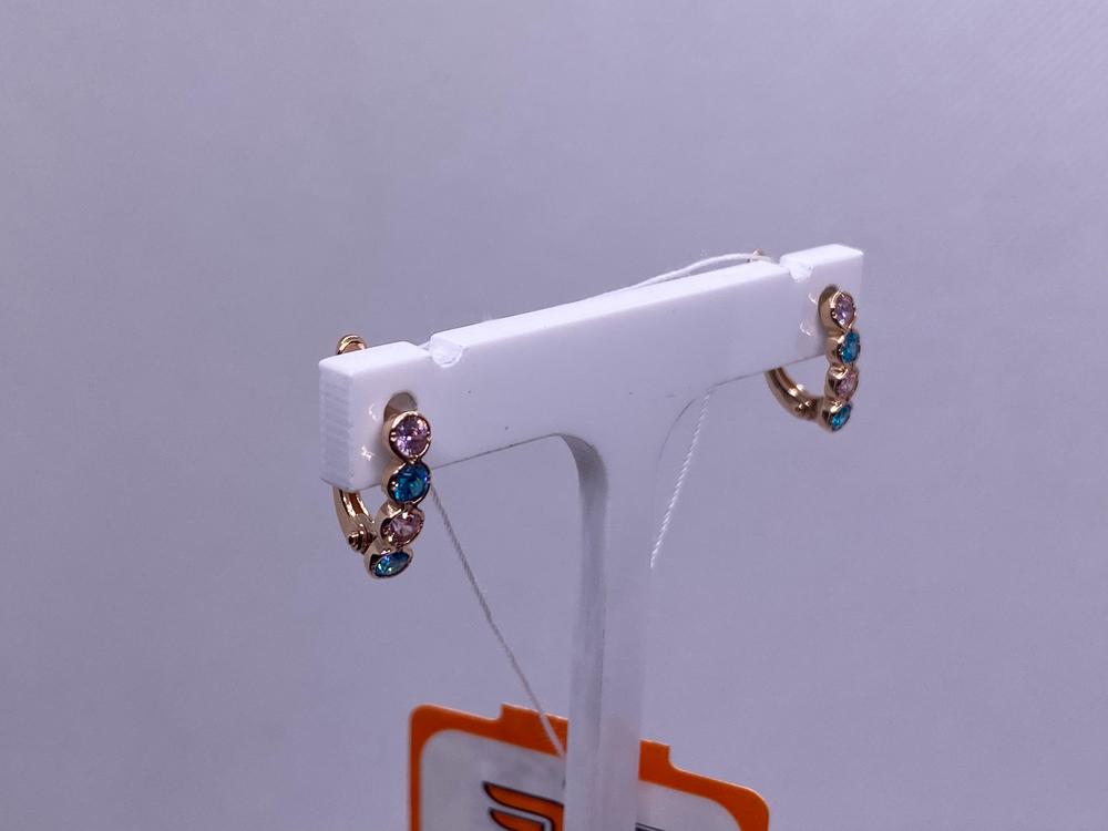 СКМИ585 СЕРЬГИ С КАМНЯМИ (Au 585)