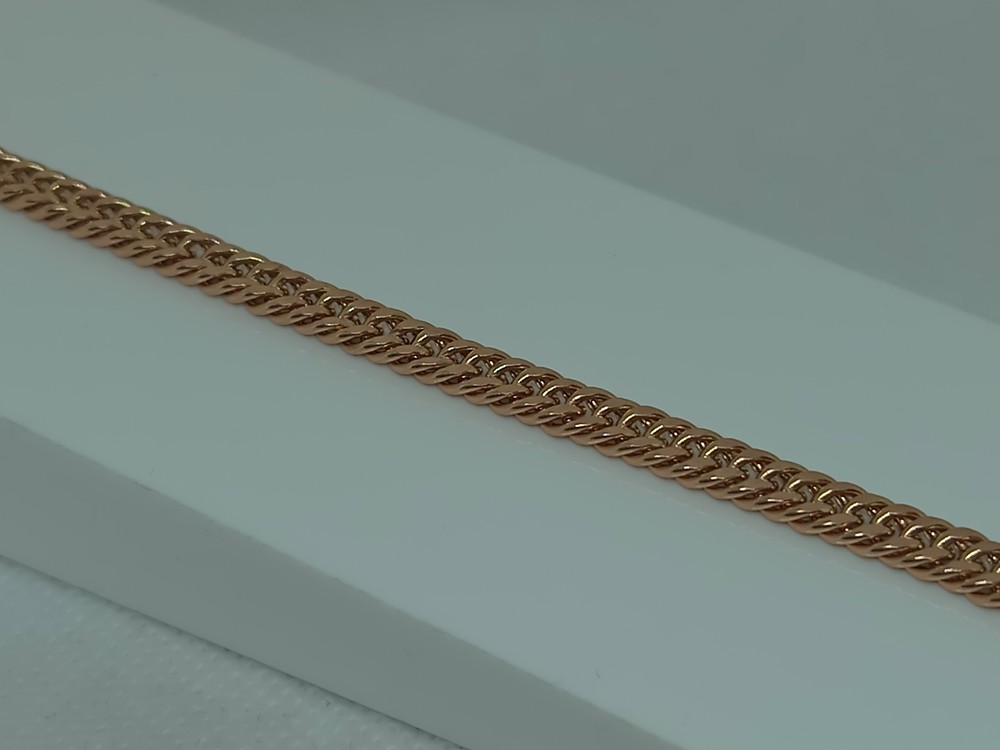 БРАСЛЕТ ПУСТОТЕЛЫЙ Панцирное Au 585