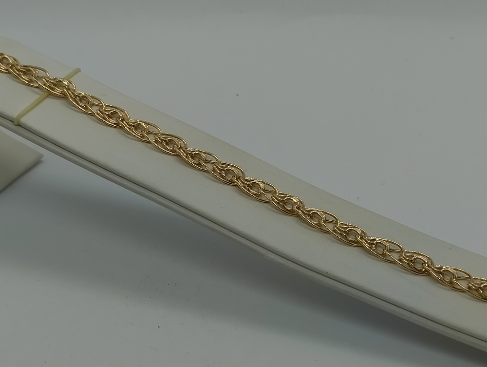 БРАСЛЕТ ПУСТОТЕЛЫЙ Нона-бисмарк (Au 585)