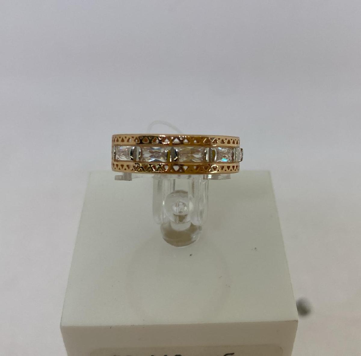 КОЛЬЦО С КАМНЯМИ (Au 585)