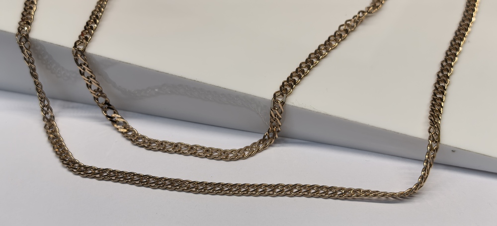 ЦЛР2585 ЦЕПЬ ПОЛНОВЕСНАЯ Ромб двойной (Au 585)