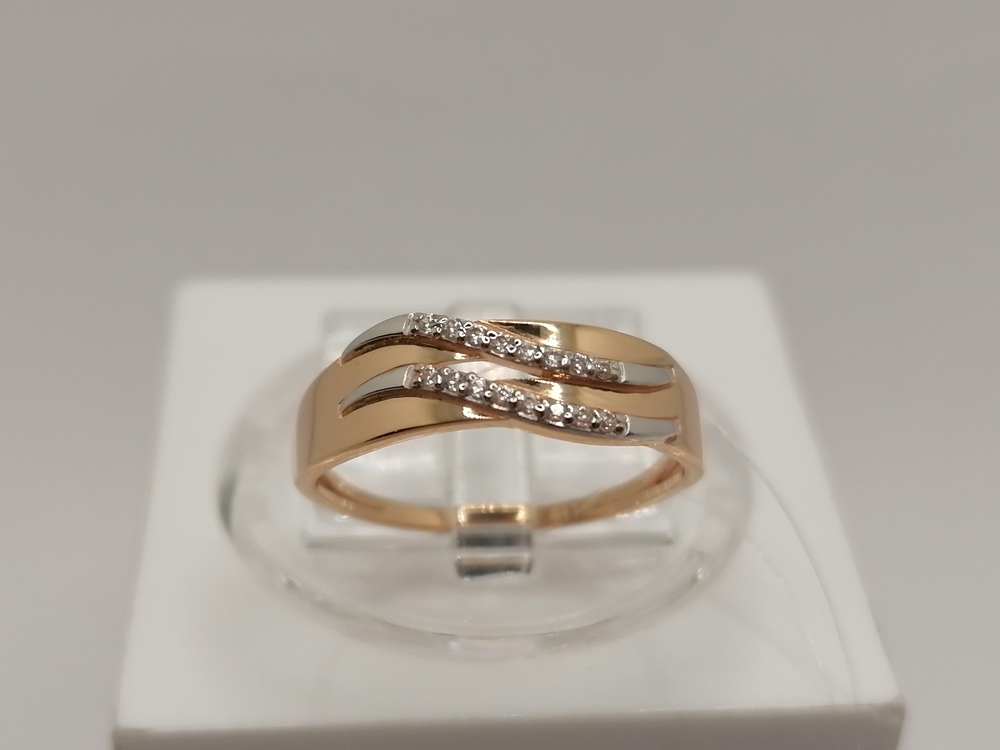 КОЛЬЦО С КАМНЯМИ (Au 585)