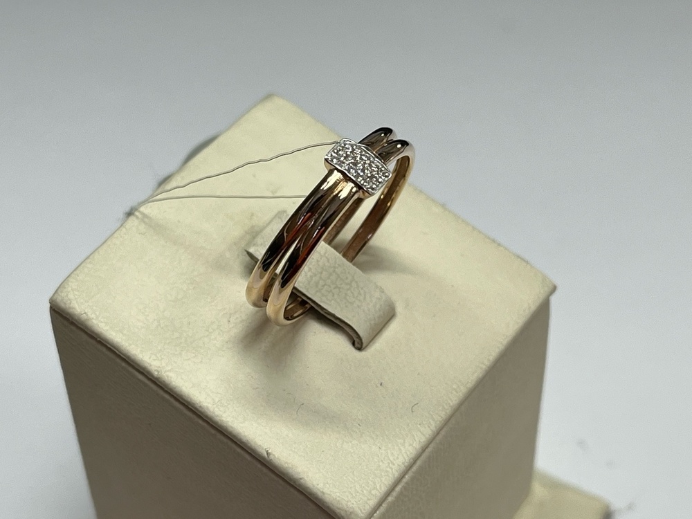 КОЛЬЦО С КАМНЯМИ (Au 585)