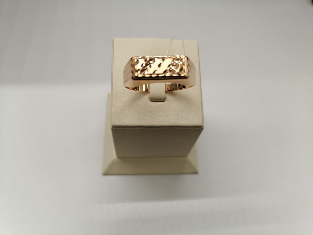 040078 КОЛЬЦО ПЕЧАТКА без камня (Au 585)