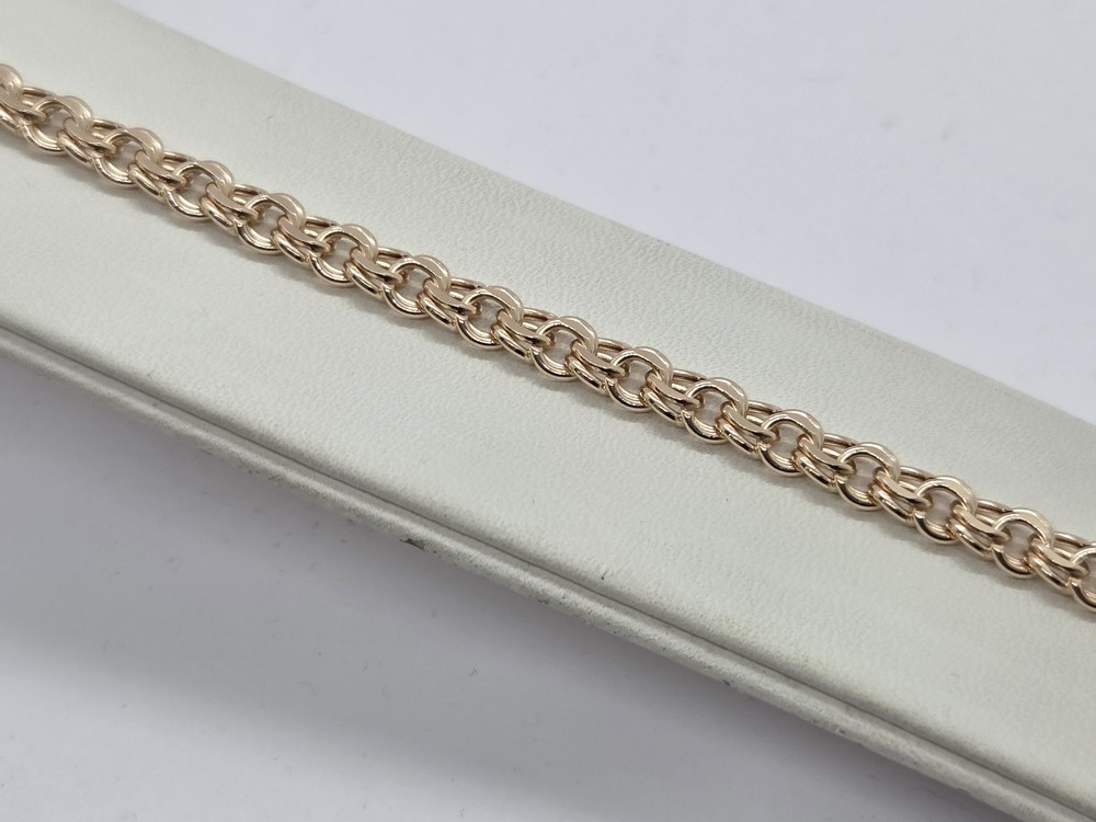 БРАСЛЕТ ПУСТОТЕЛЫЙ Бисмарк (Au 585)