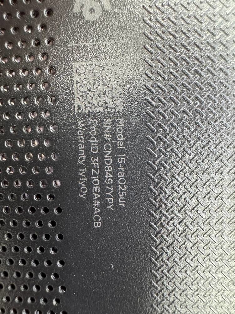 Ноутбук HP hp 15ra058ur; Celeron N3060, Intel HD Graphics 400, 4 Гб, Нет, 500 Гб