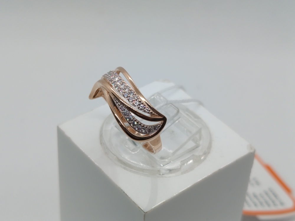 КОЛЬЦО С КАМНЯМИ (Au 585)