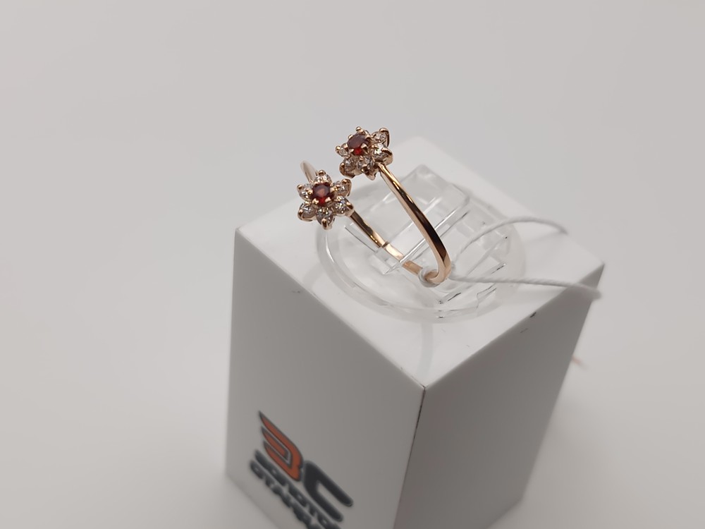 КОЛЬЦО С КАМНЯМИ (Au 585)