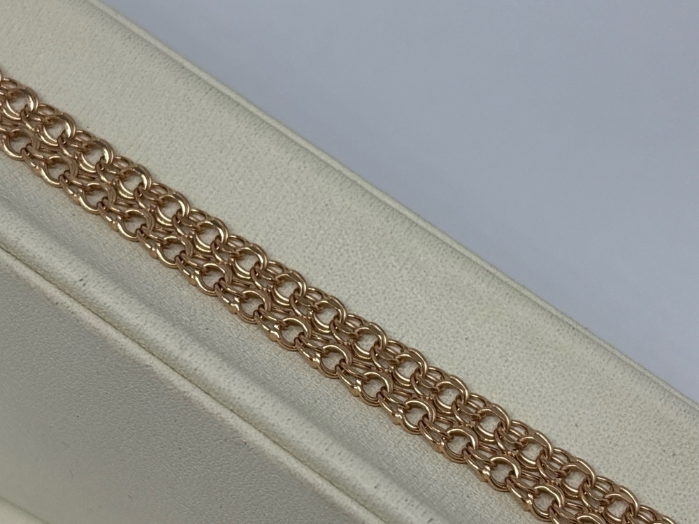 ЦЕПЬ ПУСТОТЕЛАЯ Бисмарк (Au 585)