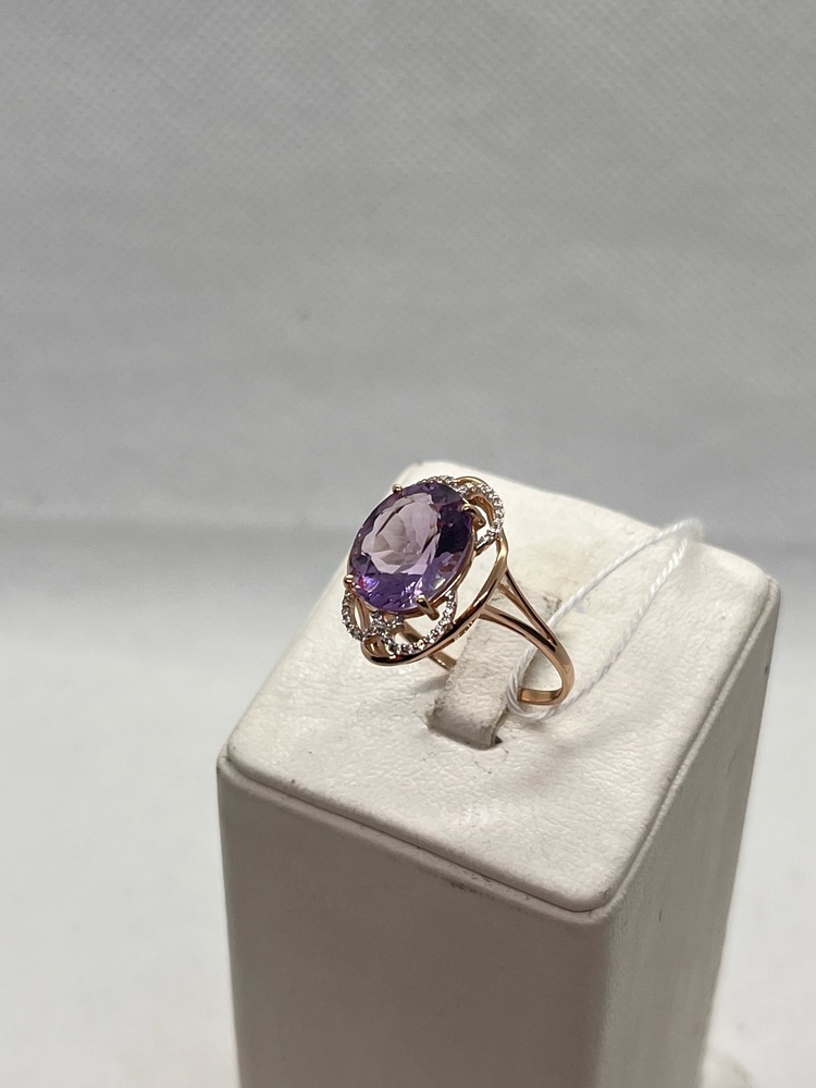 КОЛЬЦО С КАМНЯМИ (Au 585)