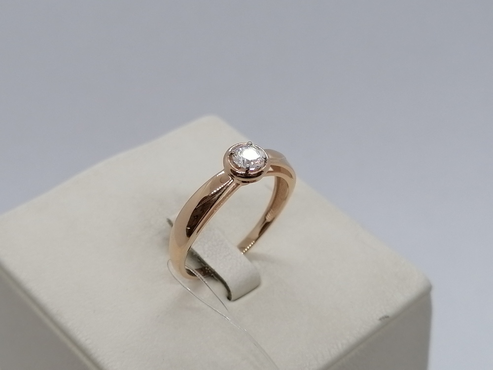 011521-1102 КОЛЬЦО С КАМНЕМ (Au 585)