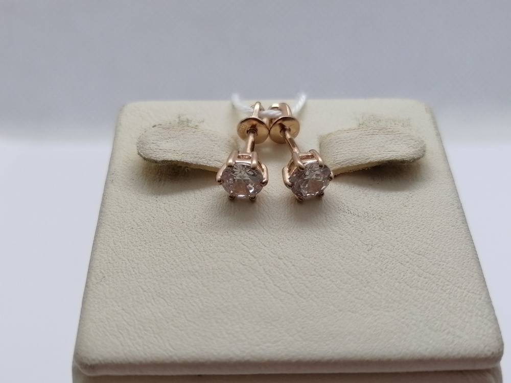 СПУС585 СЕРЬГИ ПУСЕТЫ (Au 585)