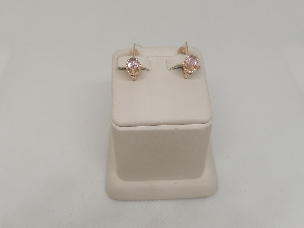 СКМ583 СЕРЬГИ С КАМНЕМ (Au 583) СКМ583 СЕРЬГИ С КАМНЕМ (Au 583)