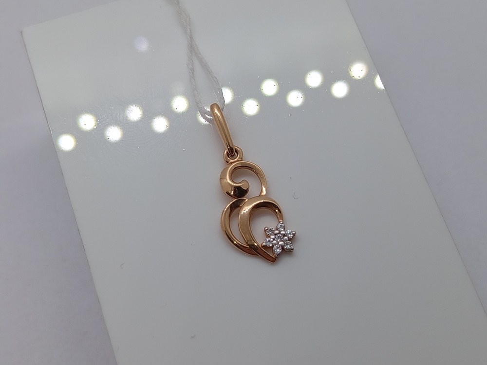 ПОДКМИ585 ПОДВЕСКА С КАМНЯМИ (Au 585)