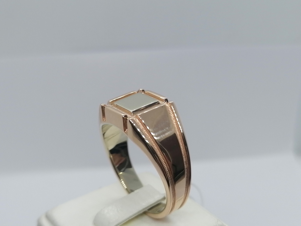 КОЛЬЦО ПЕЧАТКА без камня (Au 585)