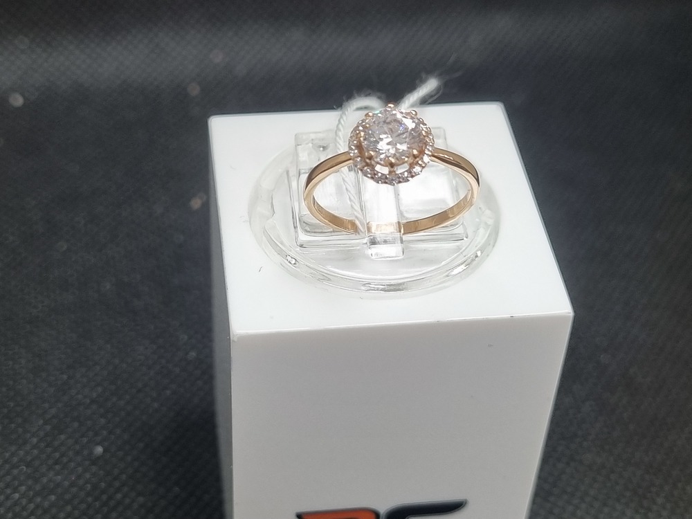 КОЛЬЦО С КАМНЯМИ (Au 585)