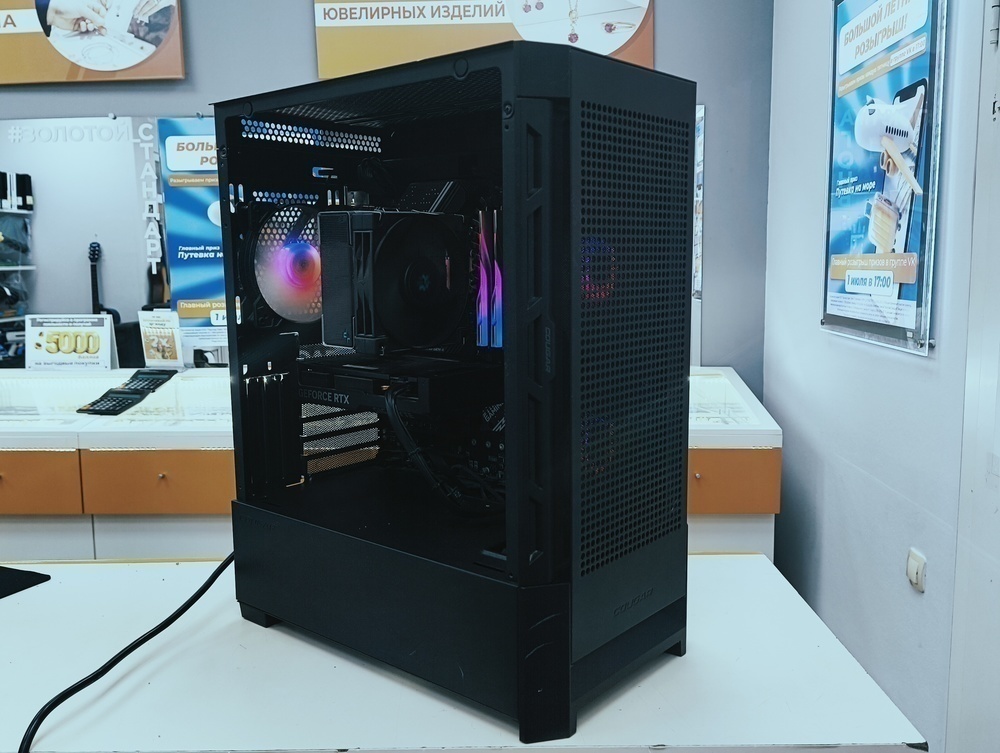 Системный блок Cougar; Core I5-12400F, Geforce RTX 4060Ti, 32 Гб, 1 Tb, Нет