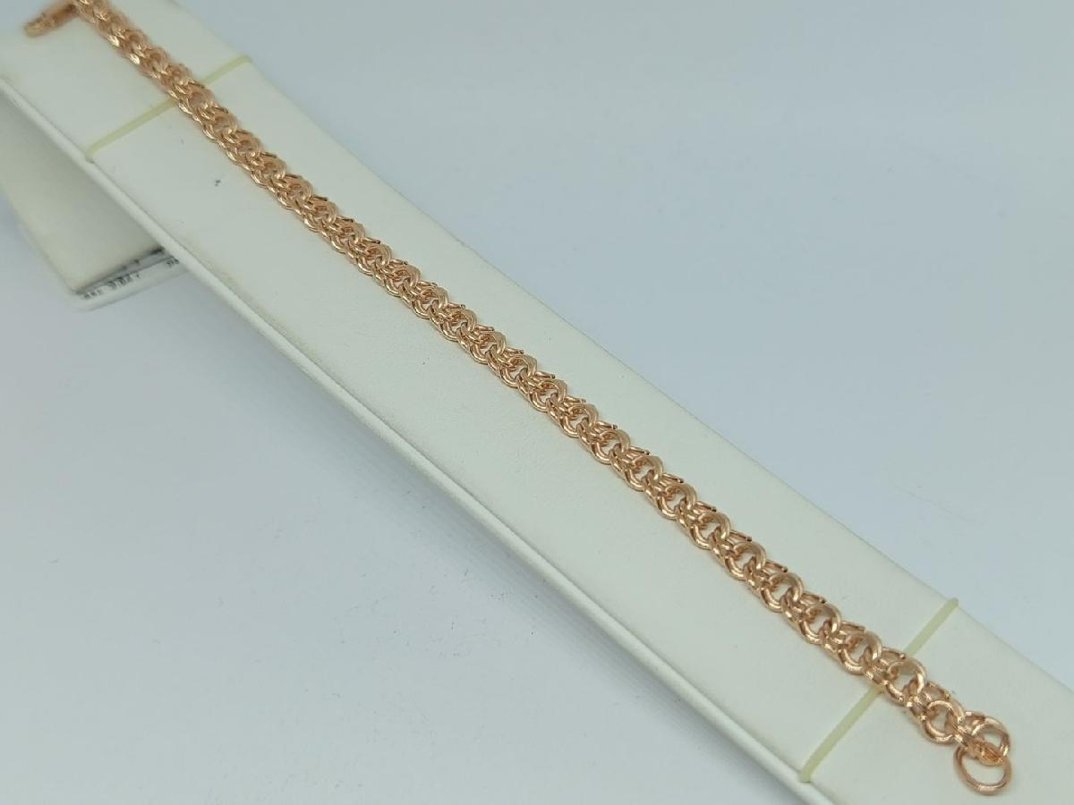 БРАСЛЕТ ПУСТОТЕЛЫЙ Бисмарк (Au 585)