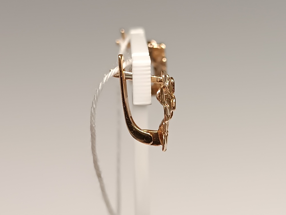 СБКМ585 СЕРЬГИ БЕЗ КАМНЯ (Au 585)