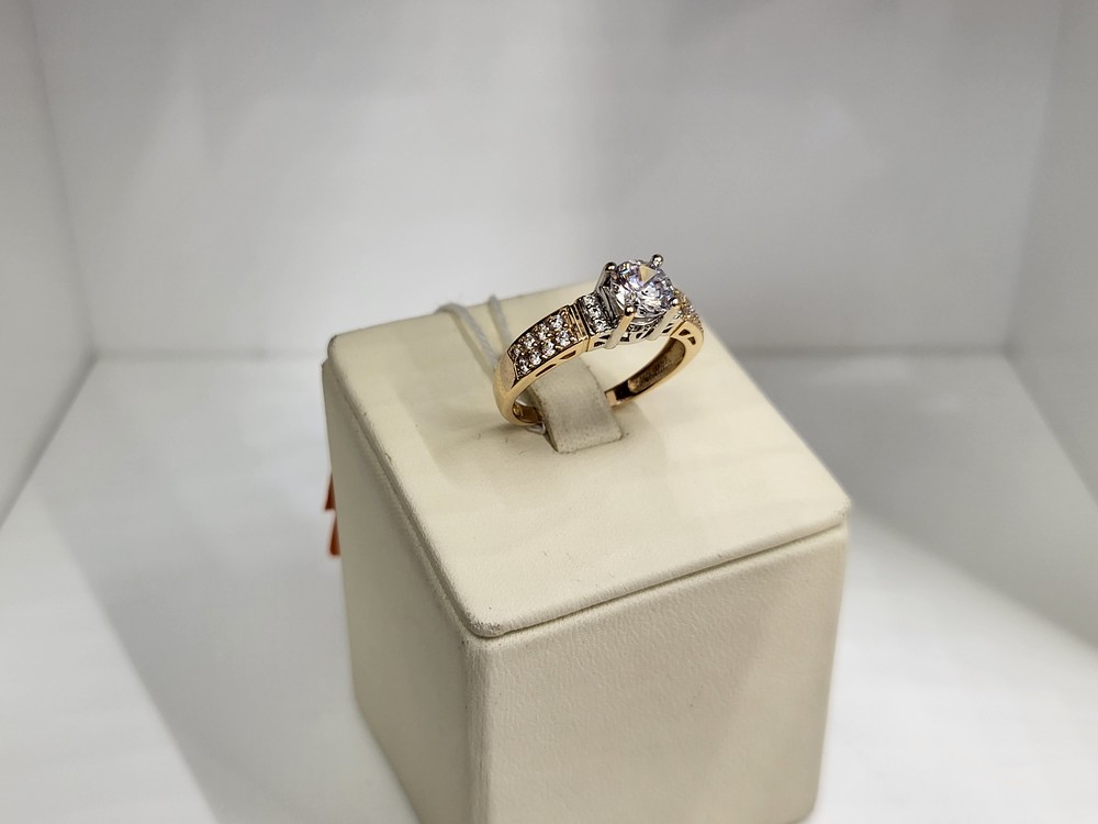 КОЛКМИ585 КОЛЬЦО С КАМНЯМИ (Au 585)