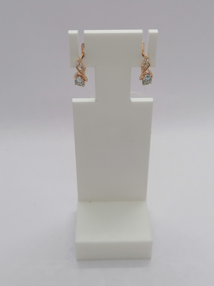 СКМИ585 СЕРЬГИ С КАМНЯМИ (Au 585)