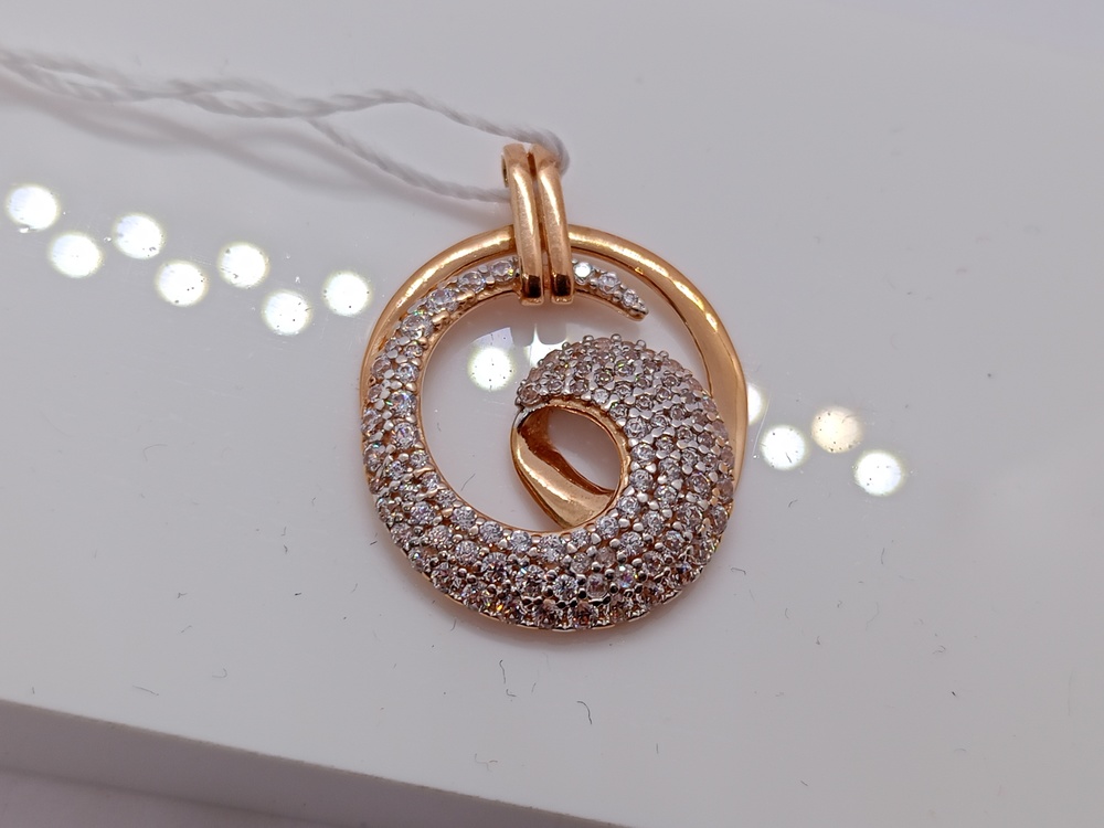 ПОДКМИ585 ПОДВЕСКА С КАМНЯМИ (Au 585)