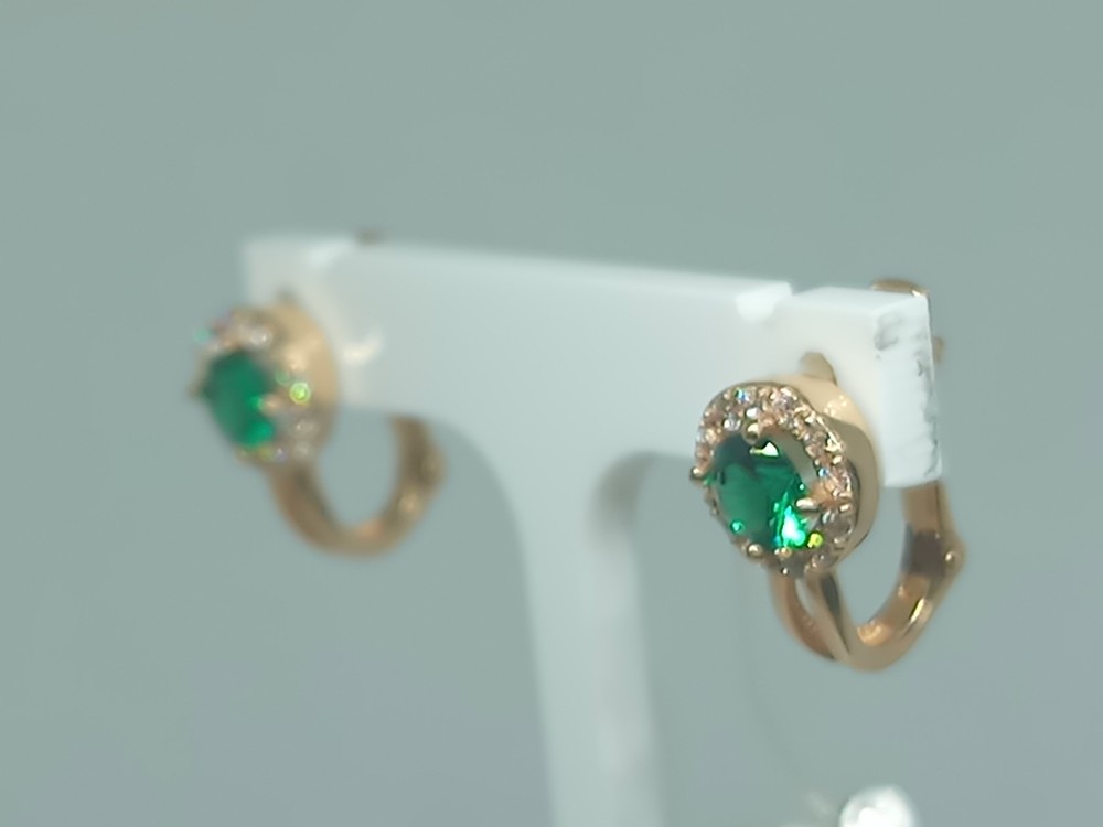 СЕРЬГИ С КАМНЯМИ (Au 585)