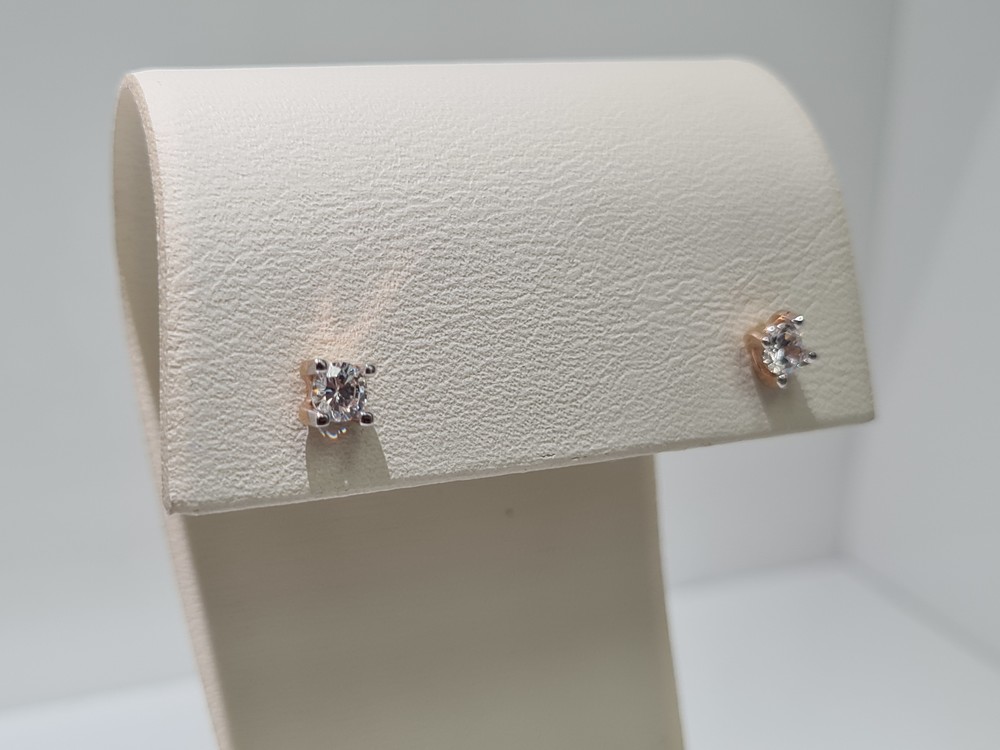 СЕРЬГИ ПУСЕТЫ с камнем (Au 585)